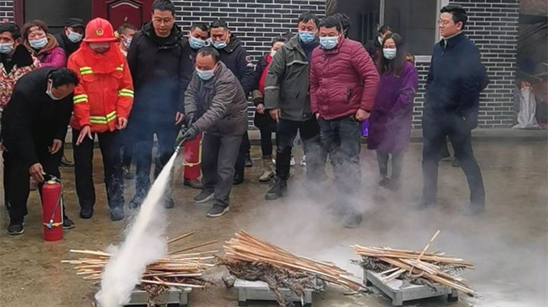 洞下场乡：开展居民楼火灾事故应急演练
