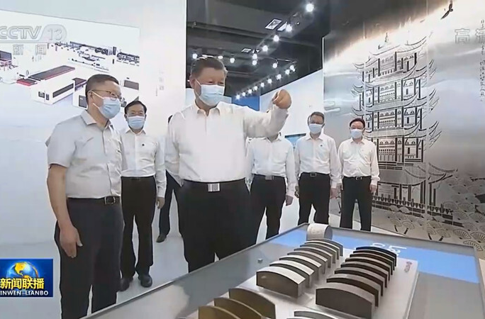 习近平在湖北武汉考察时强调 把科技的命脉牢牢掌握在自己手中 不断提升我国发展独立性自主性安全性