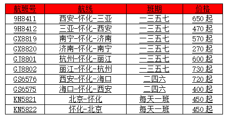 怀化芷江机场全面开启2022年暑运模式 怀化—南宁票价低至270元起