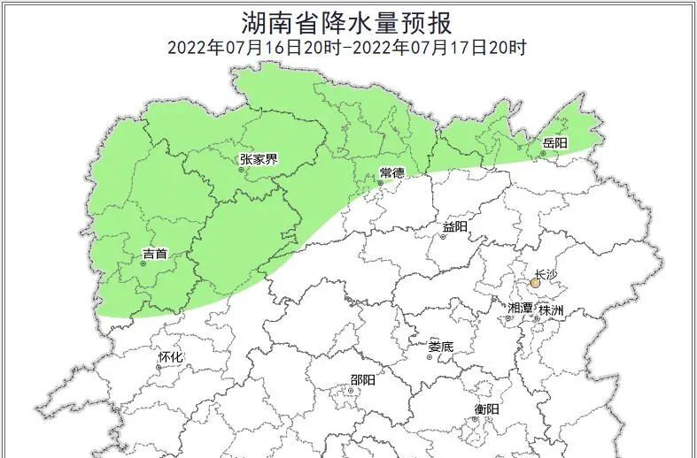 17日开始省内自北向南转雨 湘西、湘北局地大到暴雨