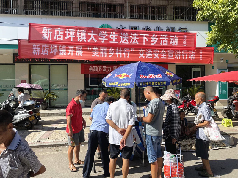 新店坪镇：大学生志愿者“送法下乡”，为乡村振兴注入法治动力