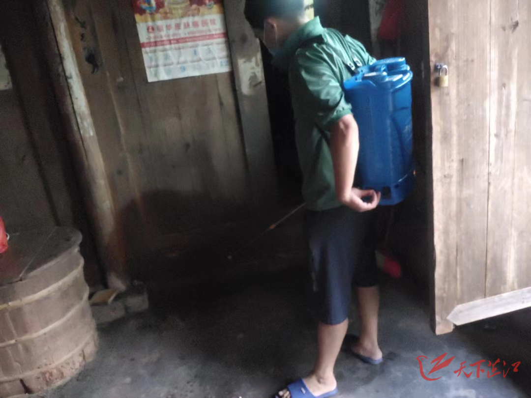 水宽柘莲村：驻村工作队入户消杀白蚁解民忧