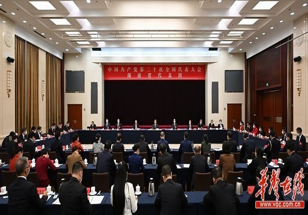 湖南代表团举行全体会议