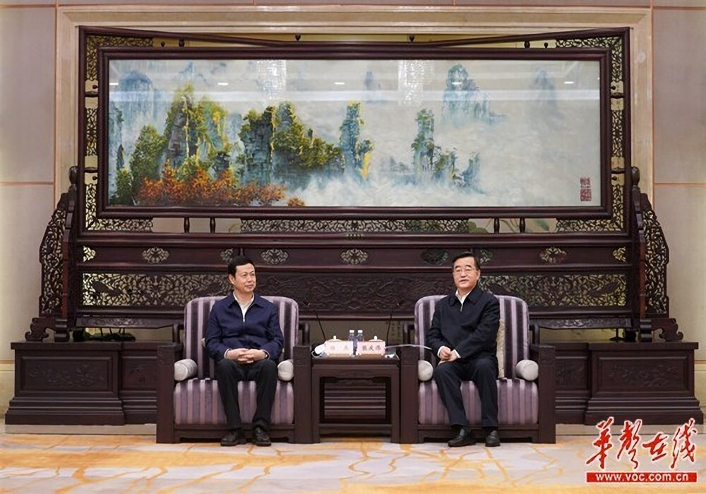 张庆伟会见中国移动党组书记、董事长杨杰一行