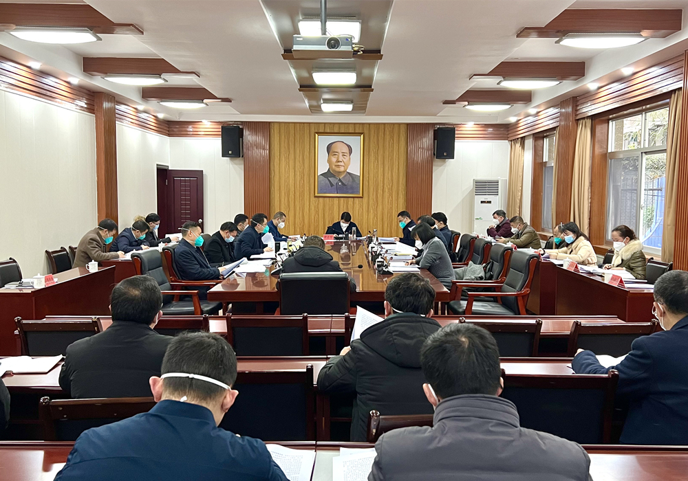 2023年第一次县委常委会会议召开