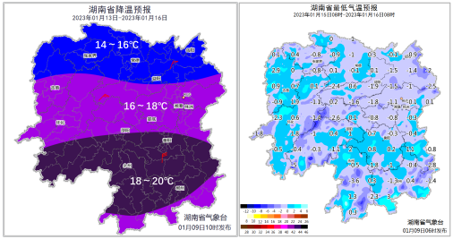 气象报告∣14日至15日省内有一次寒潮大风雨雪过程