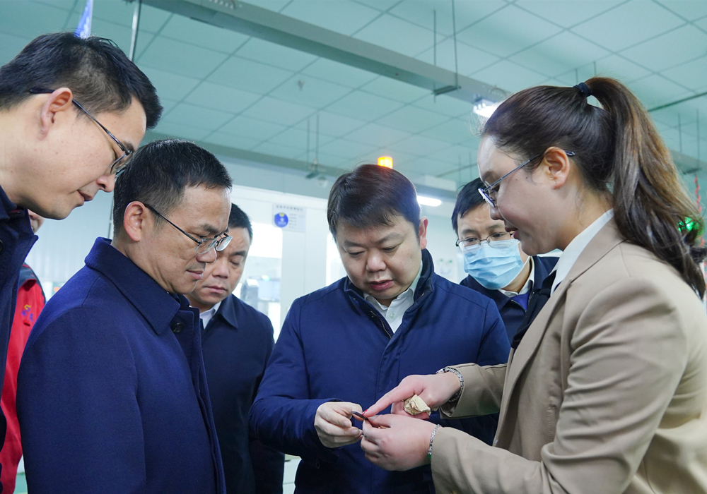 县四大家主要领导新春走访调研园区企业