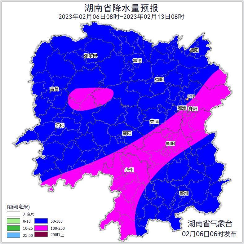 气象报告丨未来一周省内连阴雨天气持续 雨量偏多 8日长株潭怀邵娄益永衡部分地区有暴雨