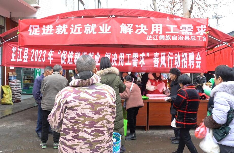 芷江：招聘会进乡镇 圆村民就业梦