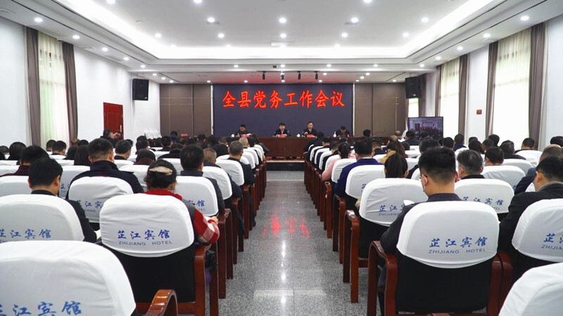 全县党务工作会议召开 梁志平主持并讲话
