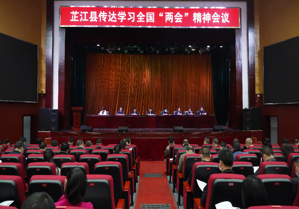 芷江召开传达学习全国两会精神会议