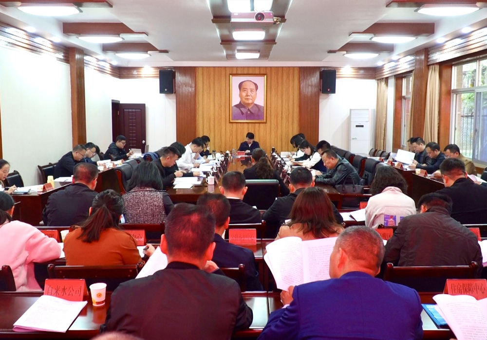 县委财经委员会2023年第一次会议召开 梁志平主持