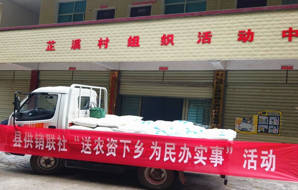 芷江供销联社开展送农资下乡服务活动