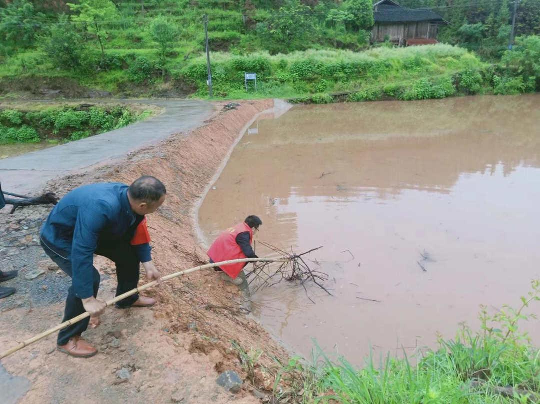 天堂坪村:暴雨来袭 严防灾害排险情