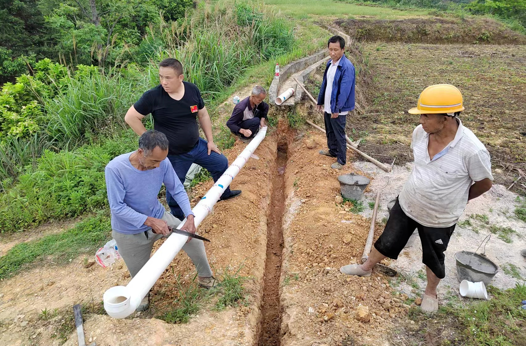新店坪镇水上村：修缮灌溉水渠 助力春耕生产