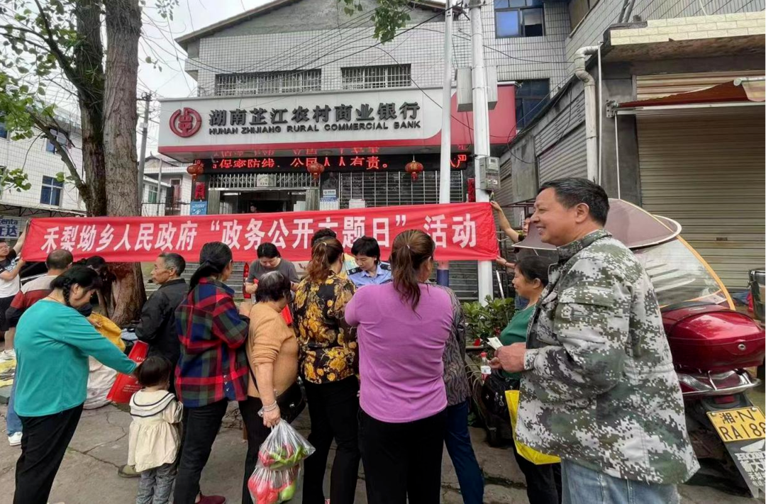 禾梨坳乡开展“政务公开主题日”  集中宣传活动