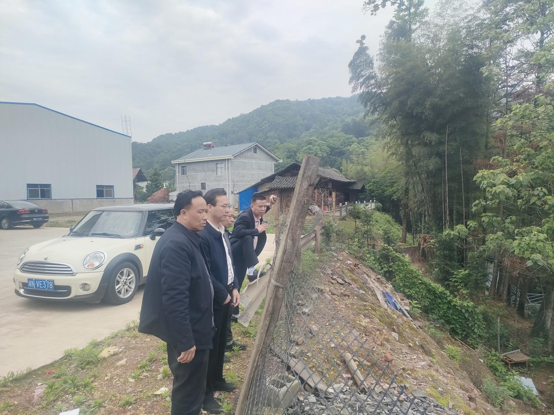 唐成铁到公坪镇督导检查防汛减灾工作