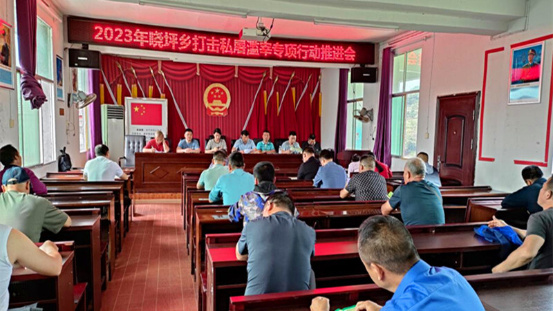 打好安全生产翻身仗丨晓坪乡：开展打击生猪私屠滥宰专项行动 筑牢食品安全防线