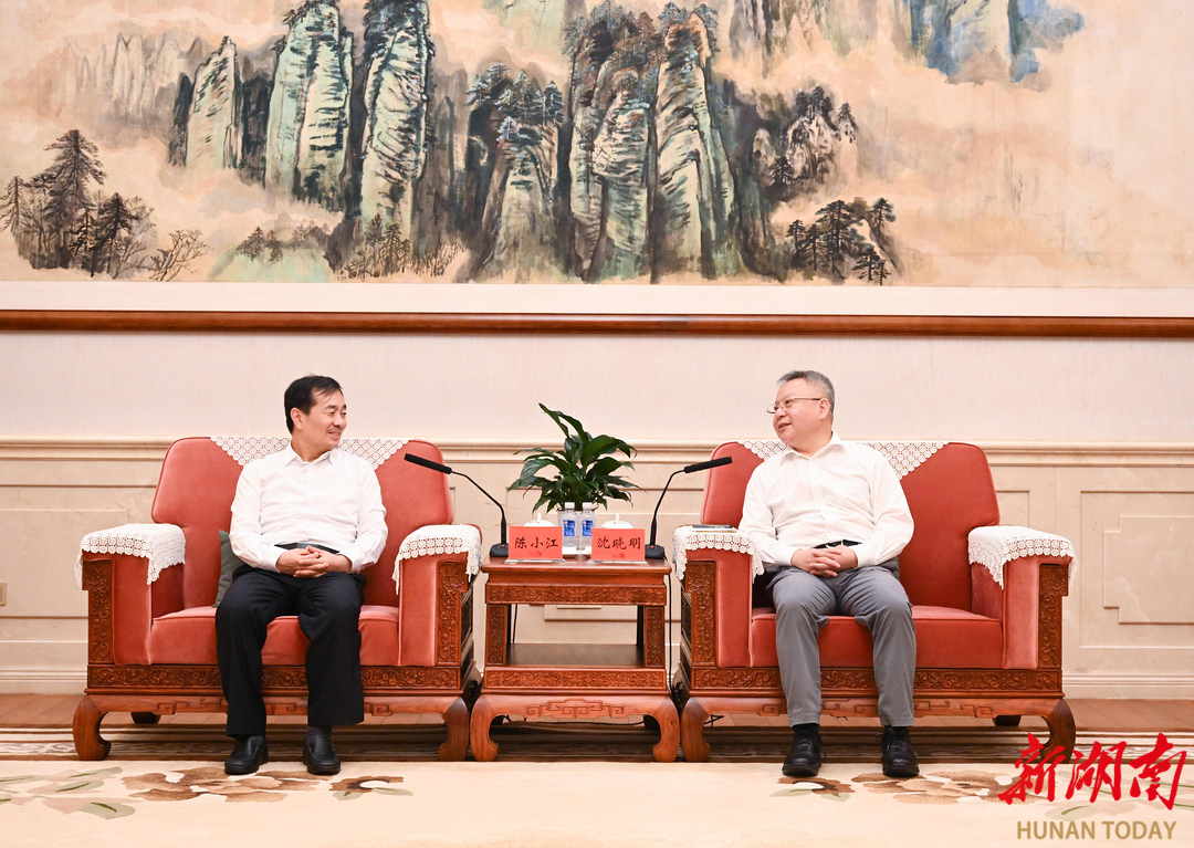 沈晓明会见陈小江一行
