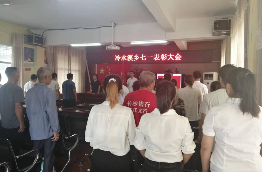 冷水溪乡召开“七一”表彰大会