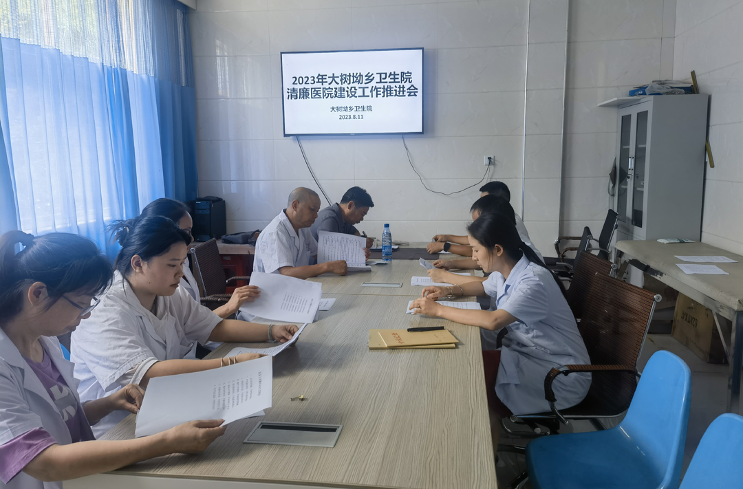 清廉芷江建设丨大树坳乡卫生院召开清廉医院建设工作推进会