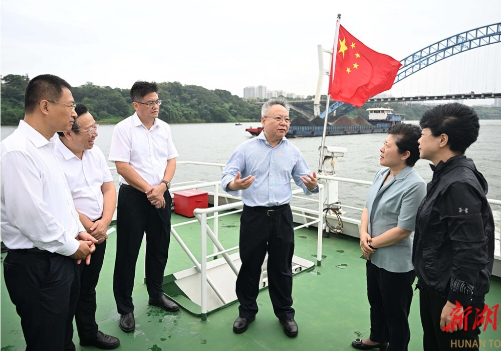 沈晓明巡查湘江：不断提升河湖管理保护水平