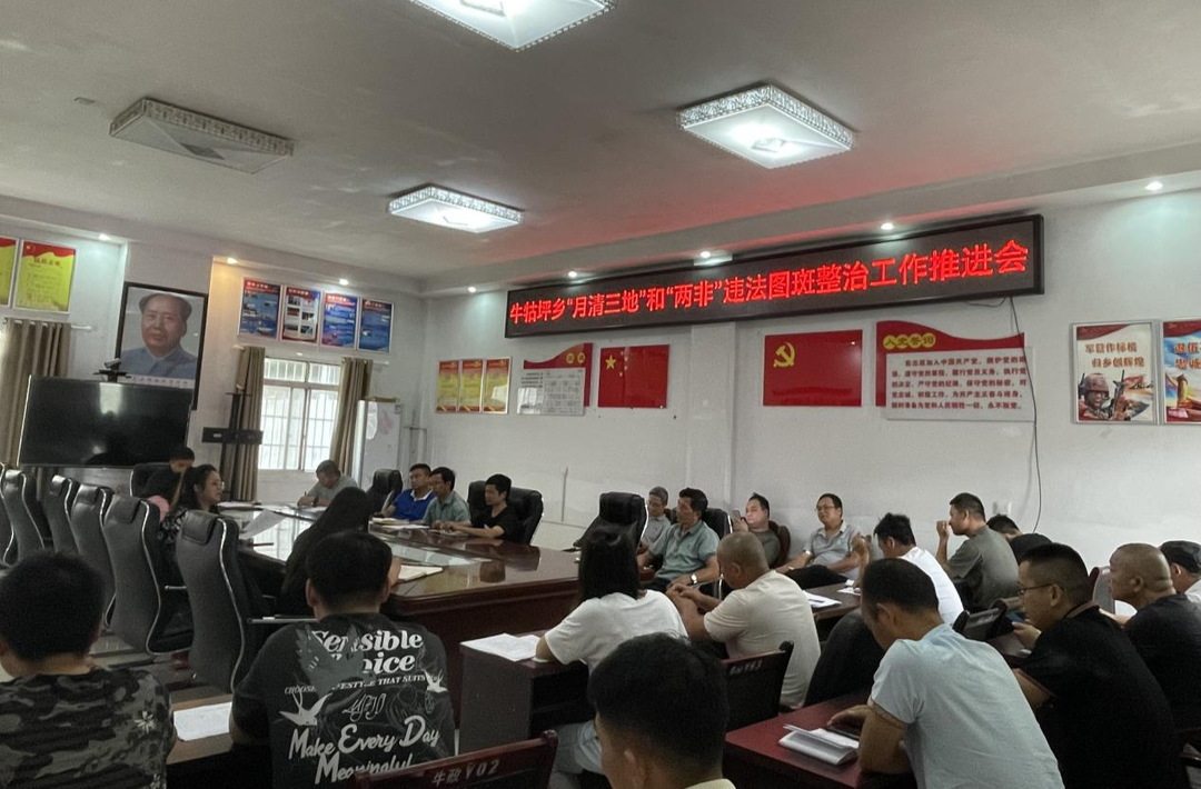 牛牯坪乡召开“月清三地”整治工作推进会