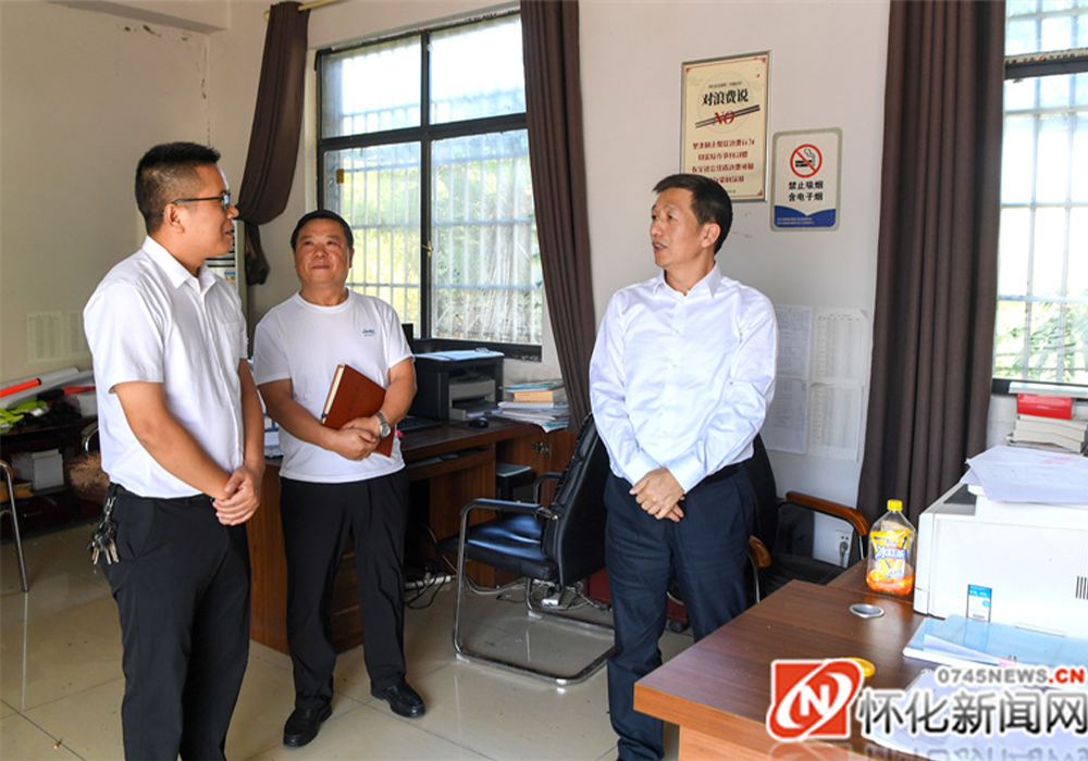 许忠建在鹤城区和麻阳乡镇督导检查工作
