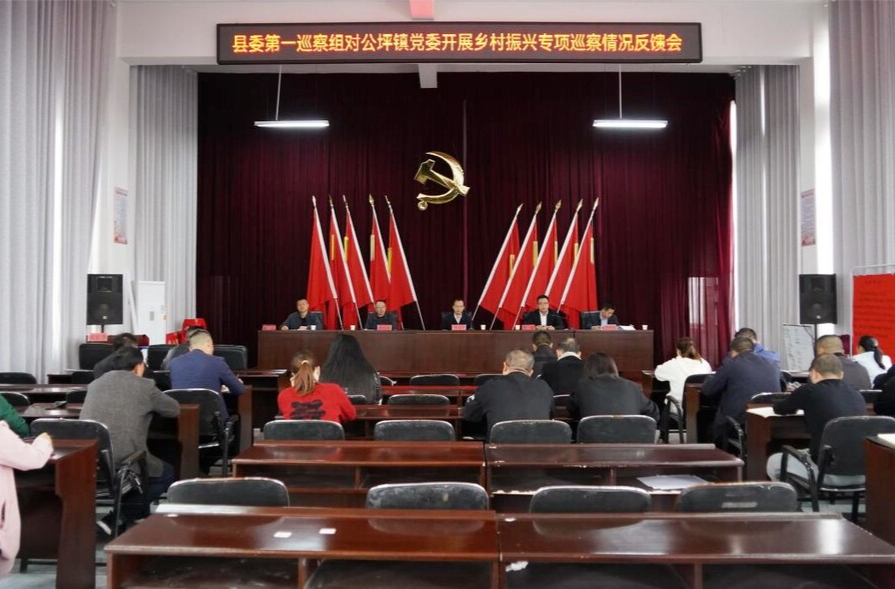 县委第一巡察组对公坪镇党委开展乡村振兴专项巡察情况反馈会召开