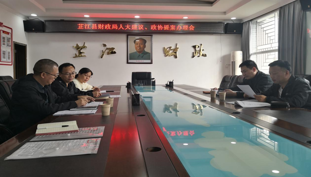 芷江财政局扎实做好人大代表建议、政协委员提案答复工作