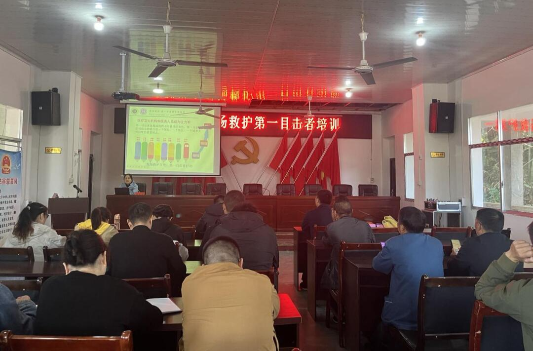 禾梨坳乡开展现场救护“第一目击者”培训