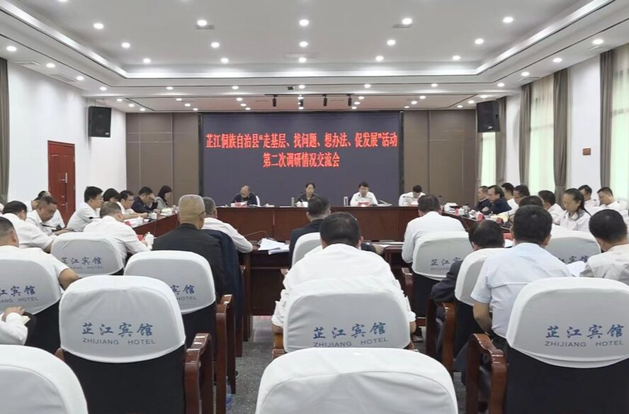 芷江县“走找想促”活动第二次调研情况交流会召开