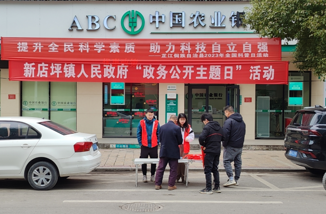 新店坪镇积极开展“政务公开主题日”活动