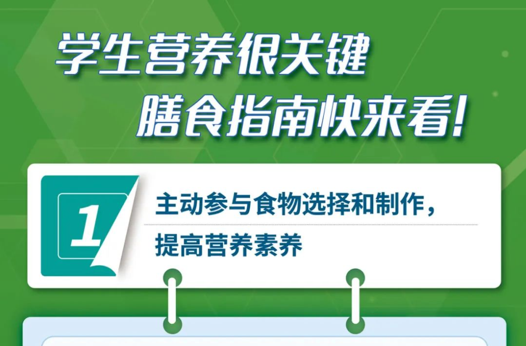 健康科普丨学生营养膳食指南