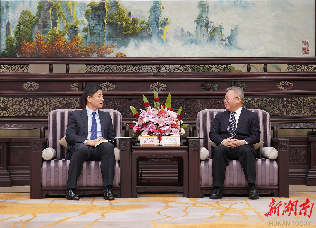 沈晓明会见张铮一行