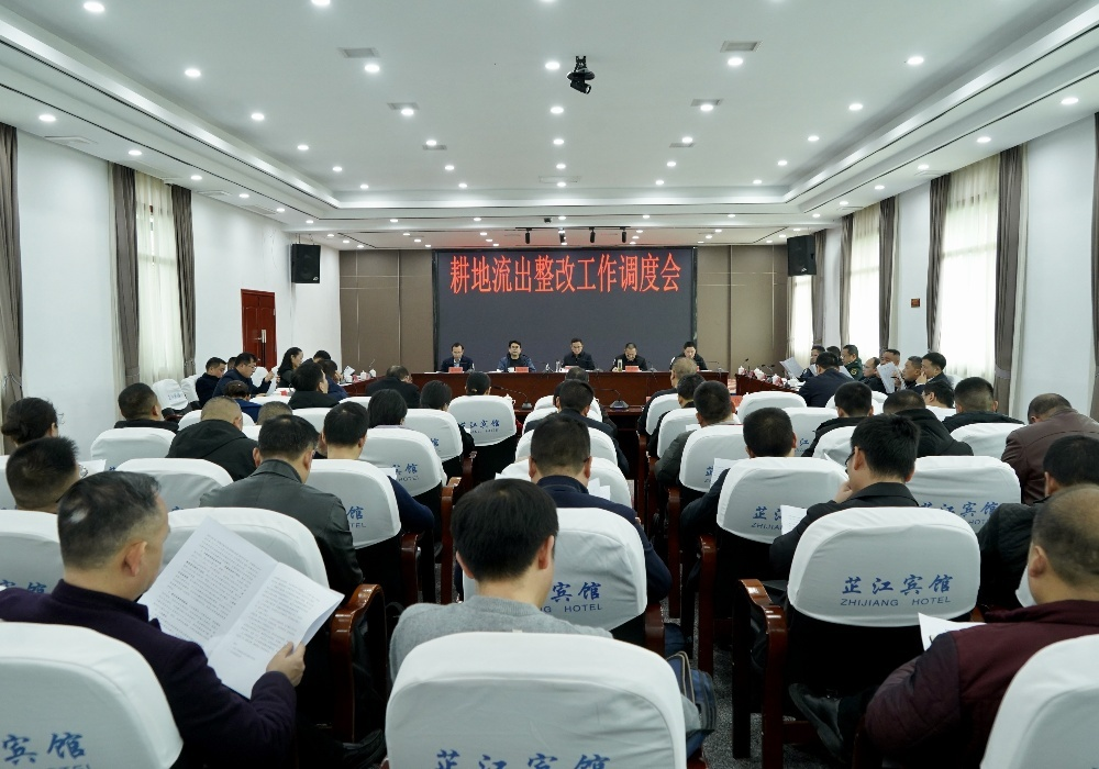 全县耕地流出整改调度会召开