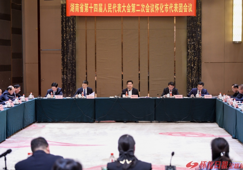连线省两会 | 怀化市代表团举行第五次全体会议
