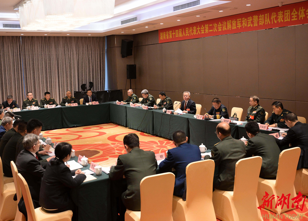 沈晓明参加解放军和武警部队代表团审议