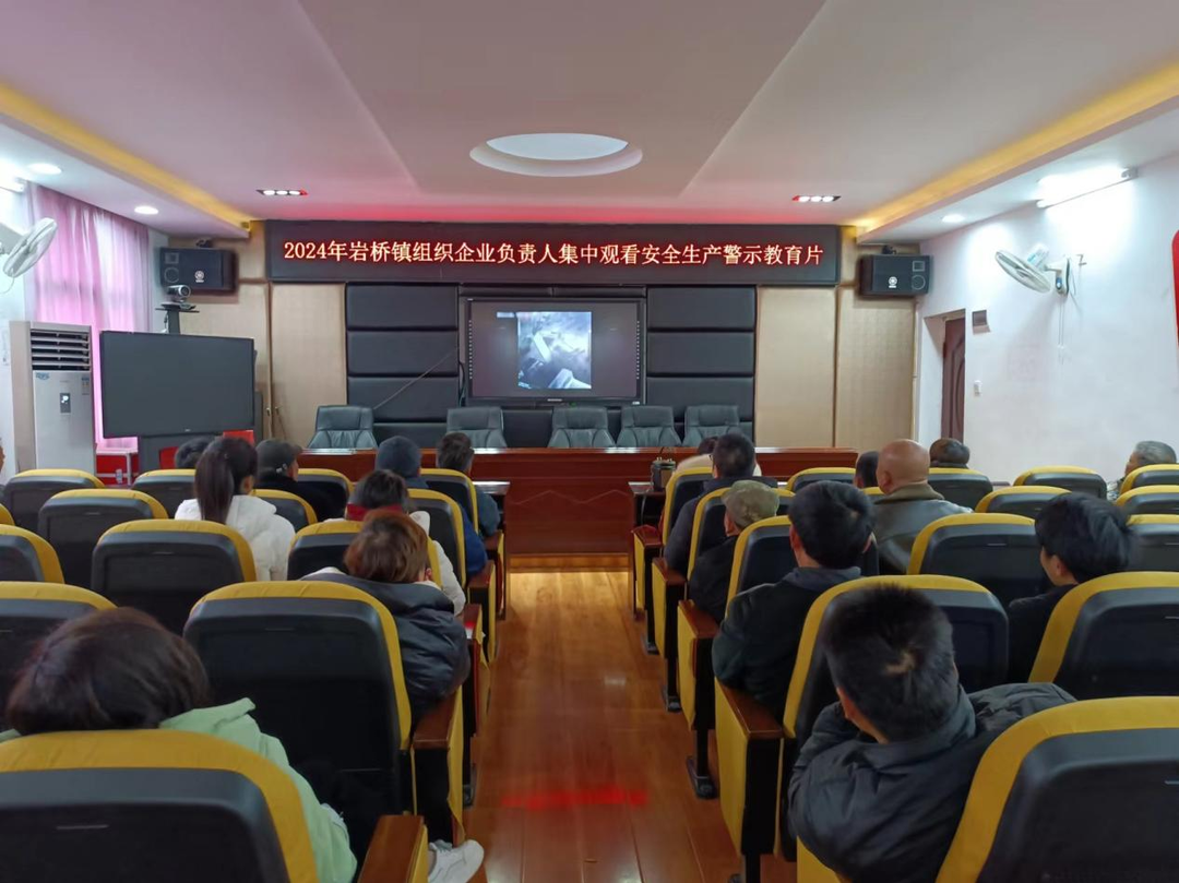岩桥镇：上好“开工第一课讲安全” 助力企业复工复产