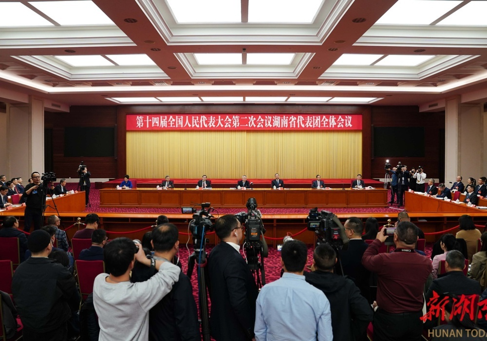 湖南代表团举行第四次全体会议并向中外媒体开放