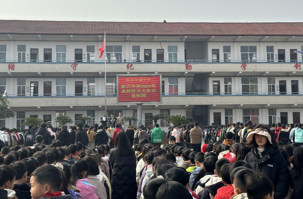 新店坪镇：森林防灭火知识进校园