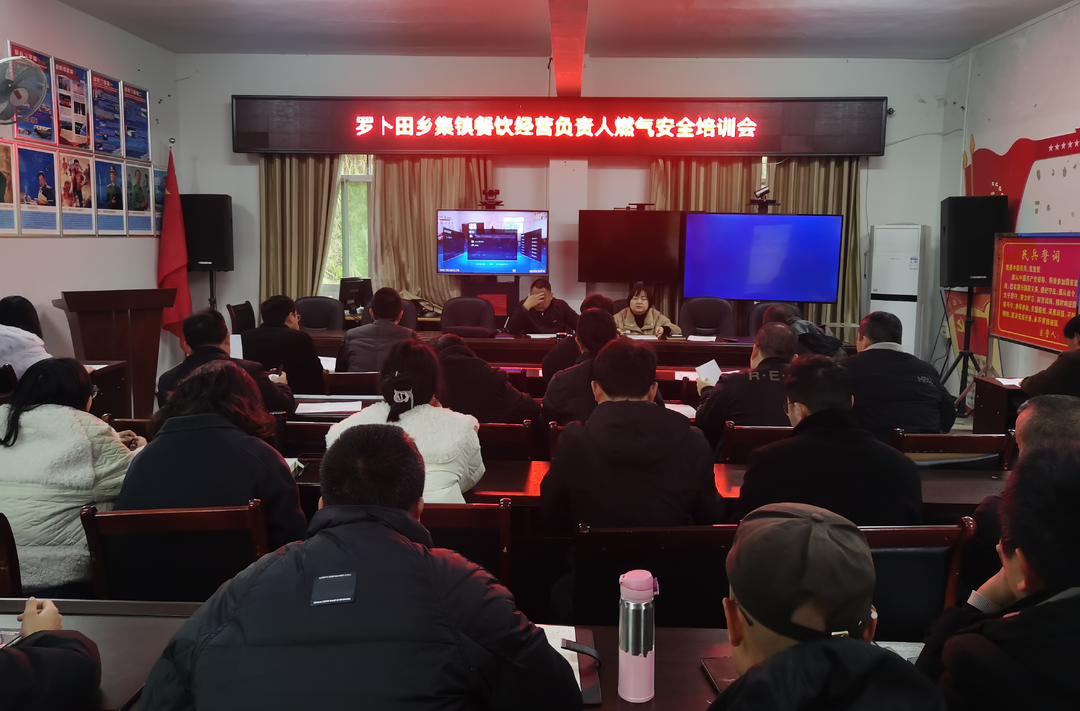 罗卜田乡召开集镇餐饮经营负责人燃气安全培训