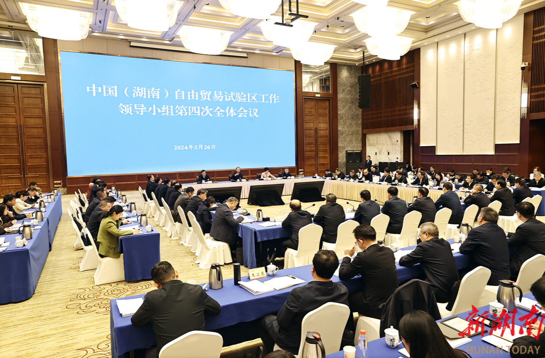 湖南自贸试验区工作领导小组四次全会举行 毛伟明出席并讲话