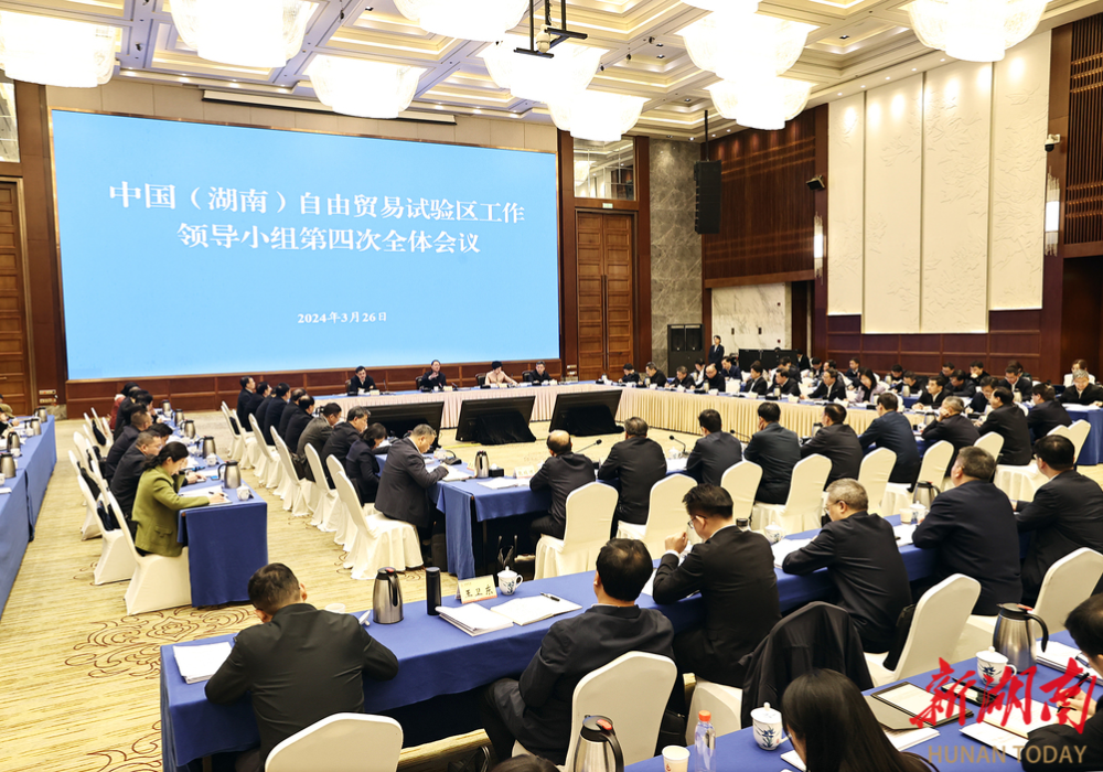 湖南自贸试验区工作领导小组四次全会举行 毛伟明出席并讲话