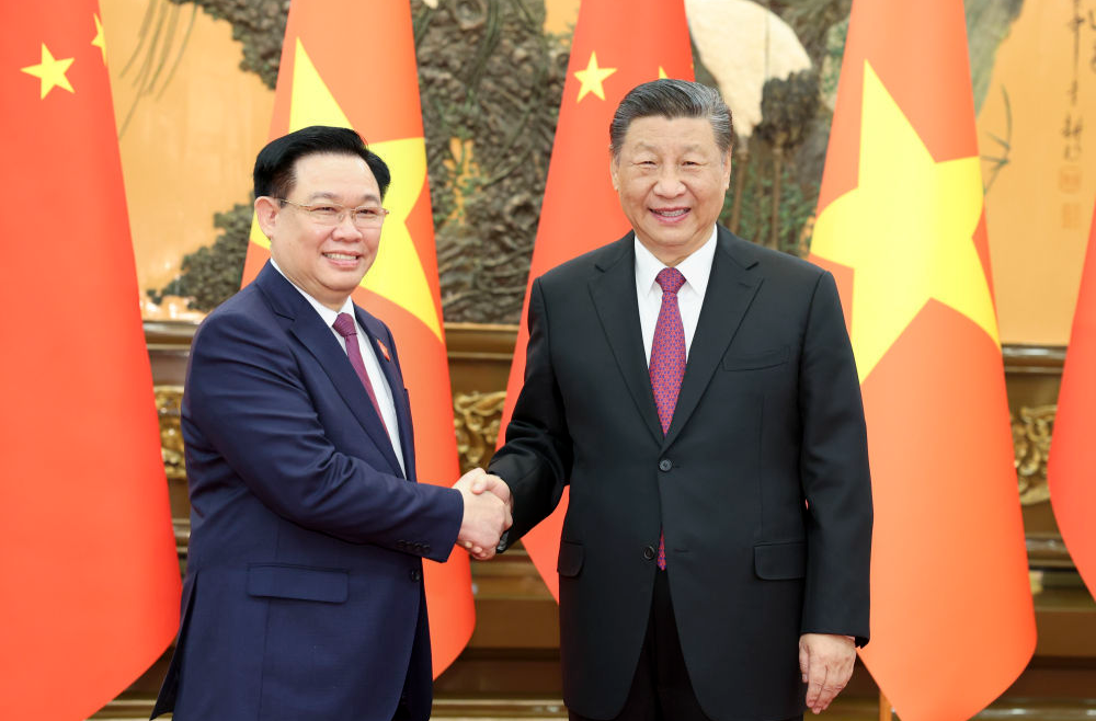 习近平会见越南国会主席王庭惠