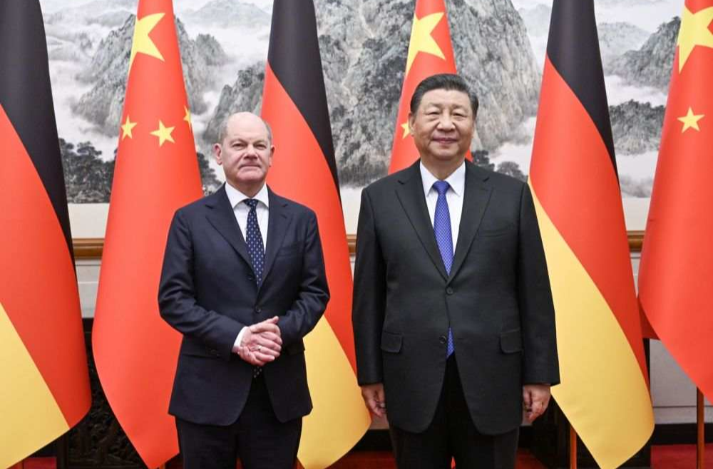 习近平会见德国总理朔尔茨