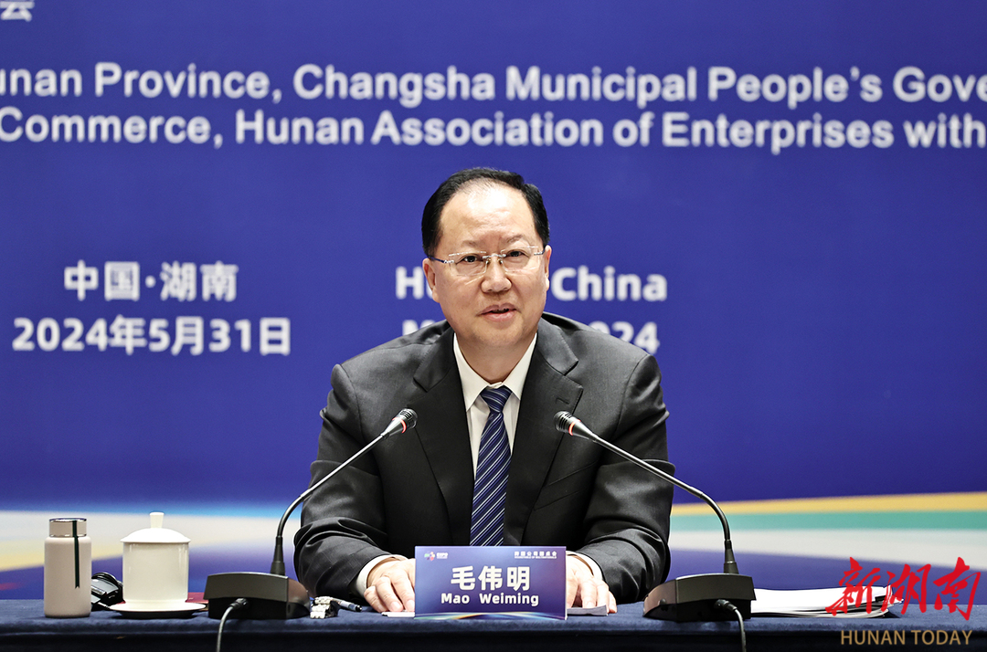 毛伟明与跨国公司代表圆桌会谈：深耕中国市场 分享湖南机遇