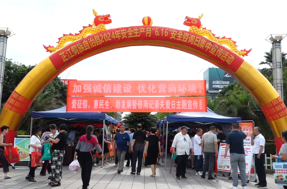 芷江开展“6.16”安全咨询日集中宣传活动