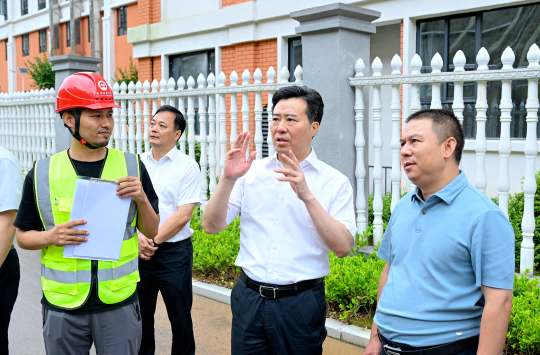 黎春秋在怀化国际陆港经开区督导地质灾害防治工作
