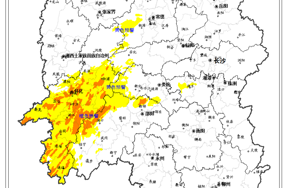 地灾预警！橙色、黄色预警，加强防范